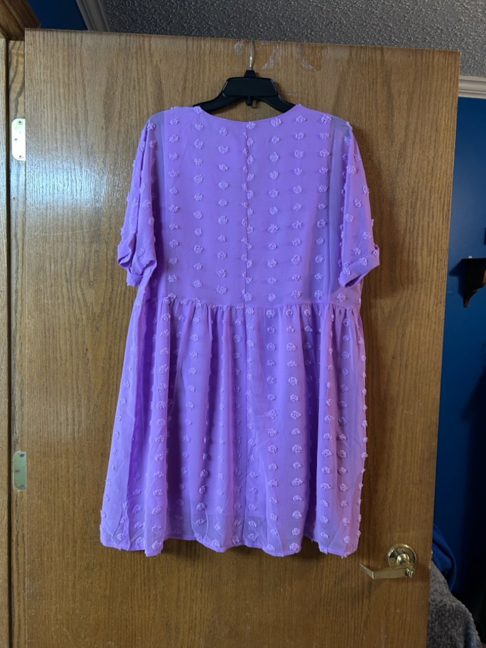 Zenana Outfitters Large Lavender V-Neck Dress - Picture 8 of 11
